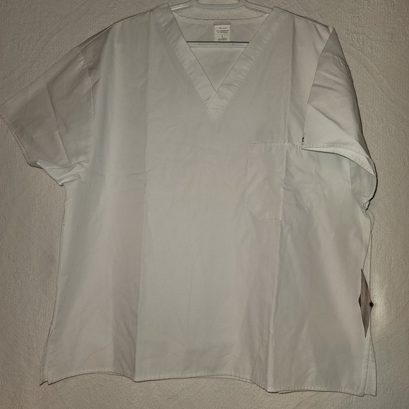Scrubs Shirt Dickies Sz L White - Picture 1 of 8